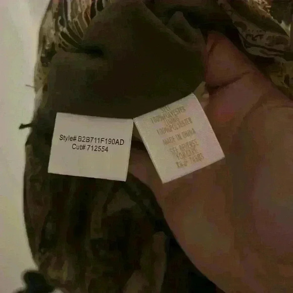 ADiva size L Brown & White Top with adjustable straps, beading and coin detail - Picture 11 of 11